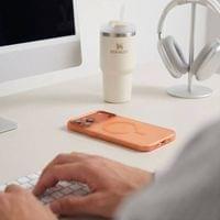 Magsafe Твърд Калъф за iPhone 18 Pro/ 17 Pro, Tech-Protect MagZero Case, Оранжев - 4 Magsafe Твърд Калъф за iPhone 18 Pro/ 17 Pro, Tech-Protect MagZero Case, Оранжев - 4