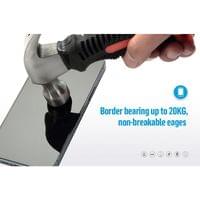 Затъмняващ Стъклен Протектор за iPhone 17 Pro Max, Blueo Privacy 5D Glass, Черен (Bulk) - 2