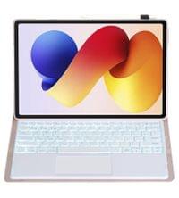 Калъф с Клавиатура за Xiaomi Redmi Pad 2 Pro 12.1", Keyboard+TouchPad Backlit Case, Розов - 2