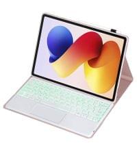 Калъф с Клавиатура за Xiaomi Redmi Pad 2 Pro 12.1&amp;quot;, Keyboard+TouchPad Backlit Case, Розов - 3