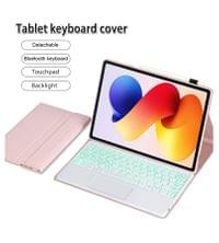 Калъф с Клавиатура за Xiaomi Redmi Pad 2 Pro 12.1&amp;quot;, Keyboard+TouchPad Backlit Case, Розов - 5