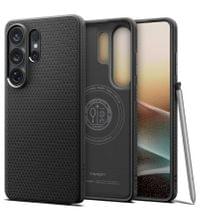 Magsafe Калъф за Samsung S26 Ultra, Spigen Liquid Air Mag Fit Matte Black Case, Черен - 1