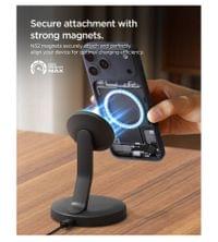 MagSafe Зарядно, Spigen EF151MS Essential Mag Fit Charger 15W, Черен - 4