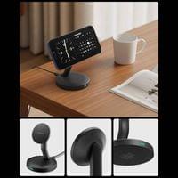 MagSafe Зарядно, Spigen EF151MS Essential Mag Fit Charger 15W, Черен - 6