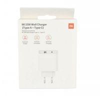 Оригинално Бързо Зарядно, XIAOMI 220v-33W USB-C/USB-A BHR4996GL, Бял