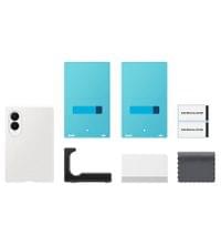 Оригинален Калъф за Samsung Z Fold 8, Silicone Magnet Case EF-EF971CWEGWW Cream, Бял - 4