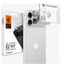Протектор за Камерата на iPhone 18 Pro, Spigen EZ Fit Optik Pro XL Glas.tR, Сребрист - 1