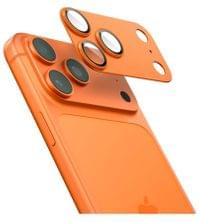 Протектор за Камерата на iPhone 17 Pro, Spigen EZ Fit Optik Pro XL Glass tR, Оранжев - 3