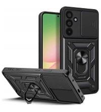 Калъф с Предпазител за Камера и Стойка за Samsung A37, Tech-Protect CamShield Pro Case, Черен - 1