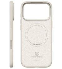 Magsafe Силиконов Калъф за iPhone 17 Pro, Crong Color Cover Magnetic Case, Бежов - 2