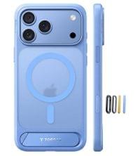 Magsafe Калъф за iPhone 18 Pro Max/ 17 Pro Max, Torras Ostand L1 Guardian Mag Case, Син - 2 Magsafe Калъф за iPhone 18 Pro Max/ 17 Pro Max, Torras Ostand L1 Guardian Mag Case, Син - 2