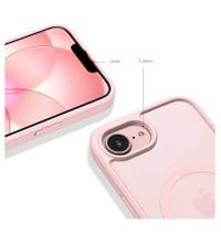 Magsafe Калъф за iPhone 17e/ 16e, Tech-Protect BasicMag Matte Case, Розов - 2