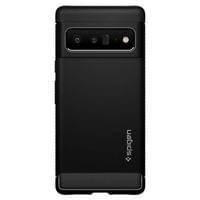 Противоударен Силиконов Калъф за Google Pixel 6 Pro, Spigen Rugged Armor Case, Черен - 3 Противоударен Силиконов Калъф за Google Pixel 6 Pro, Spigen Rugged Armor Case, Черен - 3