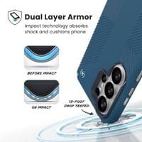 Magsafe Калъф за Samsung S26 Ultra, Speck Presidio2 Grip Magnet Case, Син - 4