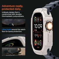 Противоударен Калъф за Apple Watch Ultra 1/ 2/ 3/ 4, Spigen Rugged Armor Case, Бежов - 4 Противоударен Калъф за Apple Watch Ultra 1/ 2/ 3/ 4, Spigen Rugged Armor Case, Бежов - 4