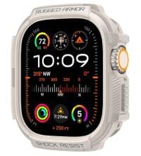 Противоударен Калъф за Apple Watch Ultra 1/ 2/ 3/ 4, Spigen Rugged Armor Case, Бежов - 8 Противоударен Калъф за Apple Watch Ultra 1/ 2/ 3/ 4, Spigen Rugged Armor Case, Бежов - 8