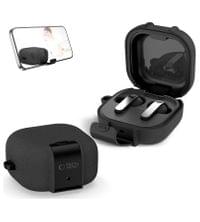 Силиконов Калъф за Samsung Galaxy Buds 4 Pro/ 4, Tech-Protect Slim Hook Case, Черен - 2