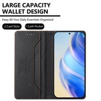 Кожен Калъф с Джобове за Xiaomi 15T, Rfid Wallet Case, Черен - 6