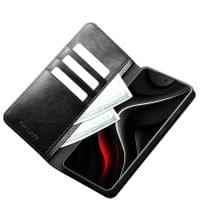 Кожен Калъф за Samsung S26, Qialino Book Case, Черен - 2