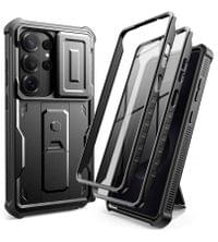 Противоударен Калъф 360 за Samsung S26 Ultra, Tech-Protect Kevlar Cam+ 2-Set Case, Черен - 2