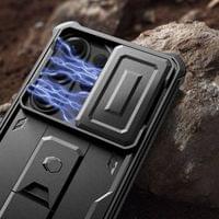 Противоударен Калъф 360 за Samsung S26 Ultra, Tech-Protect Kevlar Cam+ 2-Set Case, Черен - 2
