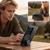 Противоударен Калъф 360 за Samsung S26 Ultra, Tech-Protect Kevlar Cam+ 2-Set Case, Черен - 3