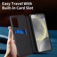Активен Калъф за Samsung S23 Ultra, Smart Wallet Book Case, Черен - 6 Активен Калъф за Samsung S23 Ultra, Smart Wallet Book Case, Черен - 6