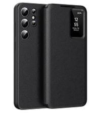 Активен Калъф за Samsung S23 Ultra, Smart Wallet Book Case, Черен - 8