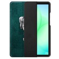 Защитен Калъф за Samsung Tab A11/ A9 8.7&amp;quot;, Tech-Protect Trifold Sad Cat Case, Зелен - 2