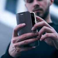 Луксозен Калъф за Xiaomi Redmi 15C, Sensitive Book Case, Черен - 3