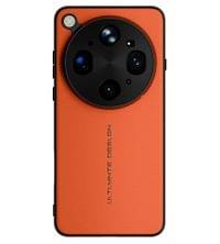 Magsafe Kалъф за Oppo Find X9 Ultra, GKK Leather Texture Case, Оранжев - 1