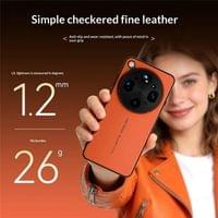 Magsafe Kалъф за Oppo Find X9 Ultra, GKK Leather Texture Case, Оранжев - 3 Magsafe Kалъф за Oppo Find X9 Ultra, GKK Leather Texture Case, Оранжев - 3