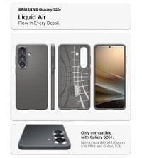 Противоударен Калъф за Samsung S26 Plus, Spigen Liquid Air Marble Gray Case, Сив - 8