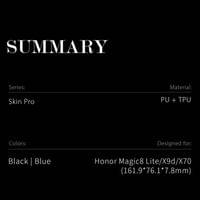 Кожен Калъф за Honor Magic 8 Lite, Dux Ducis Skin Pro Book Case, Черен - 9