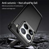 Противоударен Калъф за Xiaomi 15T Pro, Premium Carbon Case, Черен - 4