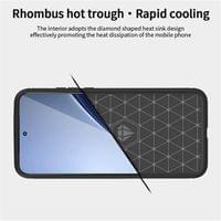 Противоударен Калъф за Xiaomi 15T Pro, Premium Carbon Case, Черен - 5