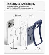 Magsafe Калъф за iPhone 18 Pro Max/ 17 Pro Max, Spigen Ultra Hybrid Frost Mag Fit Case, Тъмно Син - 10 Magsafe Калъф за iPhone 18 Pro Max/ 17 Pro Max, Spigen Ultra Hybrid Frost Mag Fit Case, Тъмно Син - 10