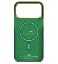 Magsafe Калъф за iPhone 17 Pro Max, Pitaka Edge Breath of Veins Case Sprout Surge, Зелен - 2