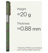 Magsafe Калъф за iPhone 17 Pro Max, Pitaka Edge Breath of Veins Case Sprout Surge, Зелен - 3