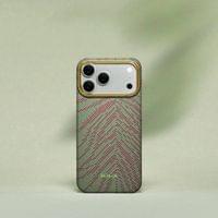 Magsafe Калъф за iPhone 17 Pro Max, Pitaka Edge Breath of Veins Case Sprout Surge, Зелен - 5