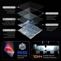 Затъмняващ Протектор за iPhone Duo, Spigen Privacy Glas.tR EZ Fit Pro 2бр., Черен - 4