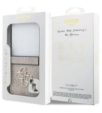 Кожен Калъф за Samsung Z Flip 7, Guess Leather 4G Metal Logo Case, Розов - 7