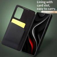 Активен Кожен Калъф за Samsung S26 Ultra, Qialino Smart View Book Case, Черен - 2 Активен Кожен Калъф за Samsung S26 Ultra, Qialino Smart View Book Case, Черен - 2