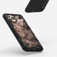 Противоударен Хибриден Калъф за iPhone 11 Pro Max, Ringke Fusion X Camouflage Case, Черен - 2