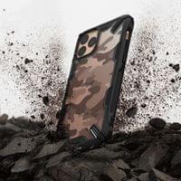 Противоударен Хибриден Калъф за iPhone 11 Pro Max, Ringke Fusion X Camouflage Case, Черен - 3