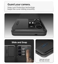 Противоударен Калъф за Samsung S26 Ultra, Spigen Optik Armor Case, Черен - 5