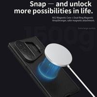 Magsafe Калъф за Samsung Z Fold 7, Nillkin Clear CamShield Prop Magnetic Case, Черен - 8