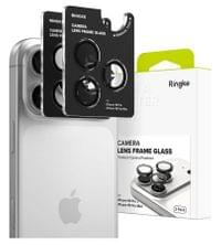 Протектор за Камерата на iPhone 18 Pro Max/ 18 Pro, Ringke Cam Lens Frame Glass 2бр., Черен - 1