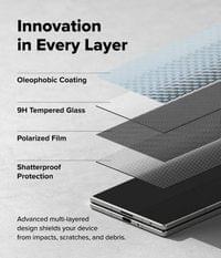 Затъмняващ Протектор за Samsung Z Fold 8 Ultra, Ringke Privacy 360 Easy Slide Glass 2бр., Черен - 3 Затъмняващ Протектор за Samsung Z Fold 8 Ultra, Ringke Privacy 360 Easy Slide Glass 2бр., Черен - 3