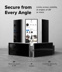 Затъмняващ Протектор за Samsung Z Fold 8 Ultra, Ringke Privacy 360 Easy Slide Glass 2бр., Черен - 9 Затъмняващ Протектор за Samsung Z Fold 8 Ultra, Ringke Privacy 360 Easy Slide Glass 2бр., Черен - 9